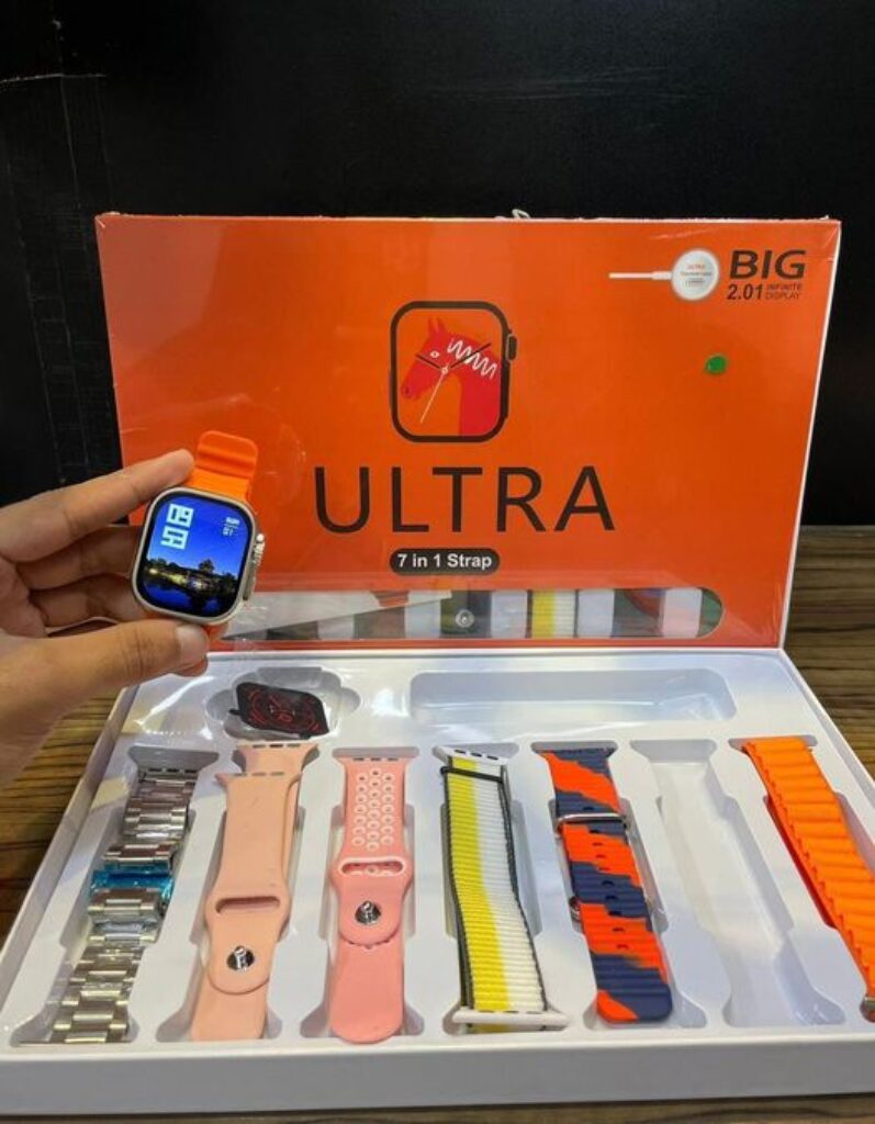 7-in-1 Smartwatch Set | Ultra Watch + 7 Colorful Straps