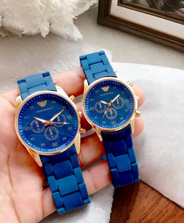 Emporio Armani Couple Watch – Rubber Strap