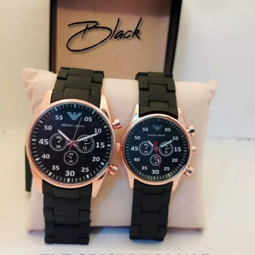 Emporio Armani Couple Watch – Rubber Strap