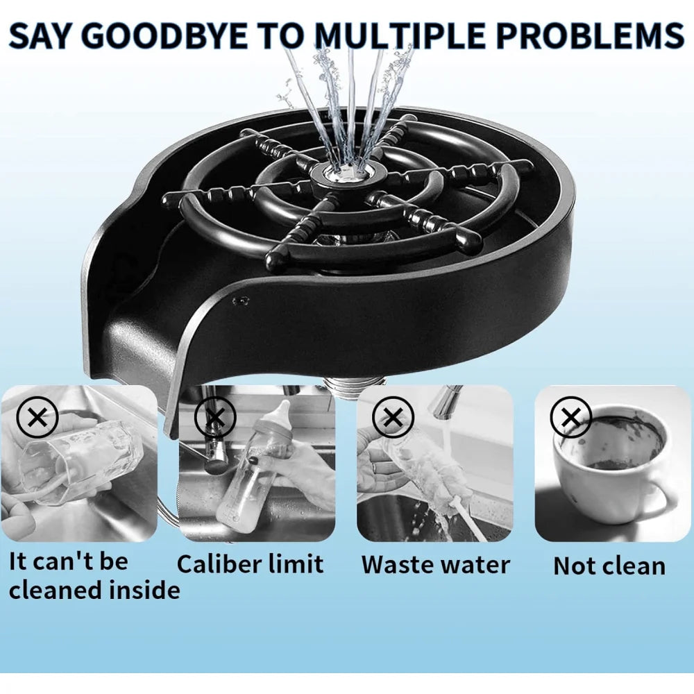 Glass Rinser & Washer for Kitchen Sink