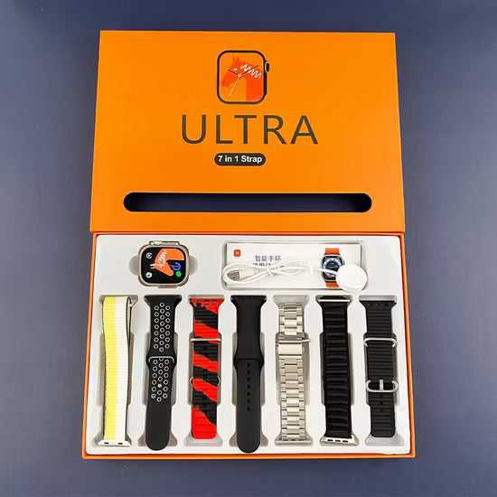 7-in-1 Smartwatch Set | Ultra Watch + 7 Colorful Straps