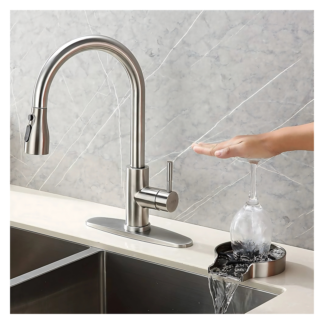 Glass Rinser & Washer for Kitchen Sink