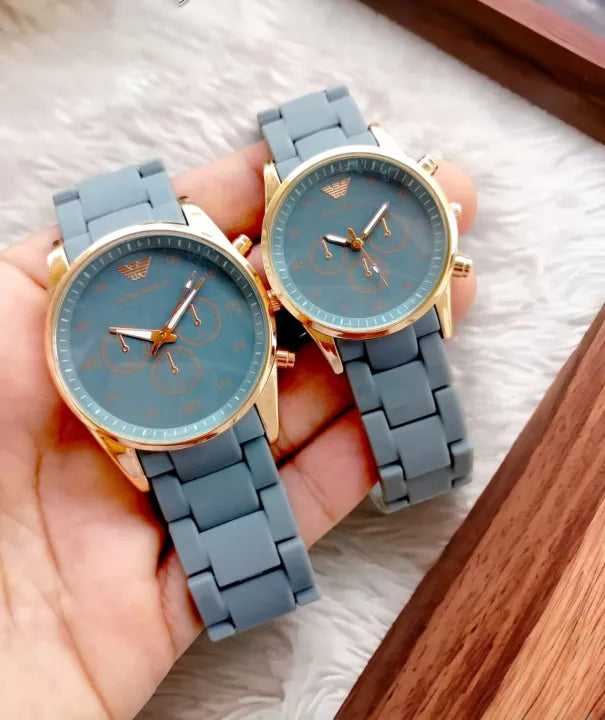Emporio Armani Couple Watch – Rubber Strap