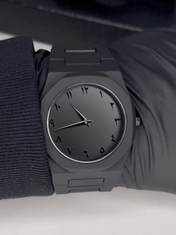 White or Black Arabic Aura Watch – Classic Arabic Dial Timepiece