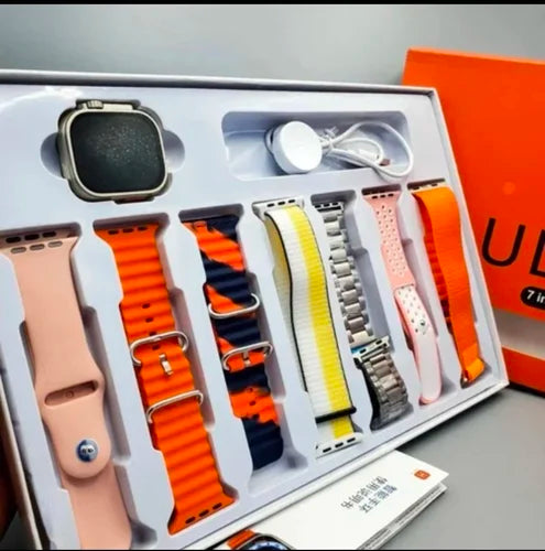 7-in-1 Smartwatch Set | Ultra Watch + 7 Colorful Straps